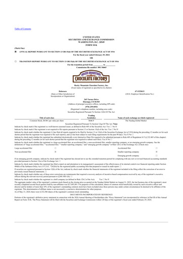 Thumbnail Rocky Mountain Chocolate Factory 10-K Annual Report 2024