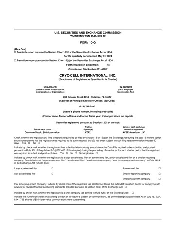 Thumbnail Cryo-Cell International 10-Q Quarterly Report FY2024 