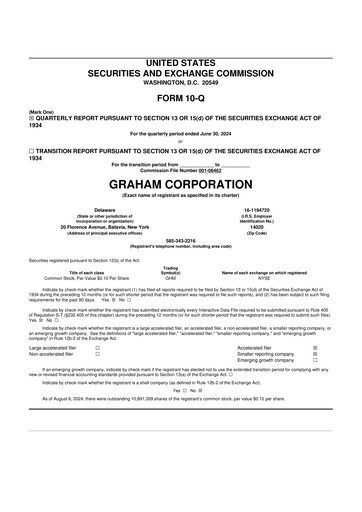 Thumbnail Graham Corporation
 10-Q Quarterly Report FY2024 