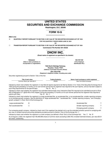 Thumbnail DNOW Inc. 10-Q Quarterly Report FY2024 