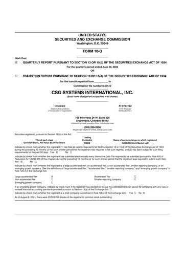 Thumbnail CSG International
 10-Q Quarterly Report FY2024 