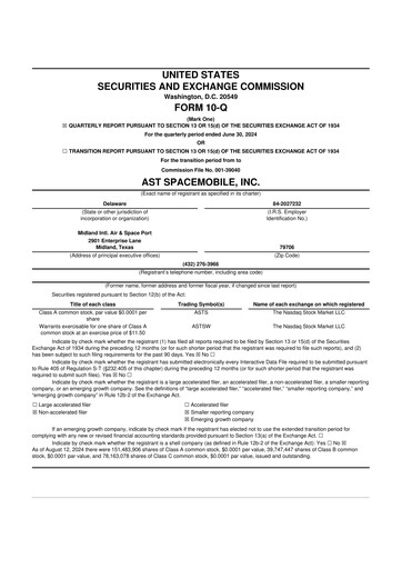 Thumbnail AST SpaceMobile 10-Q Quarterly Report FY2024 