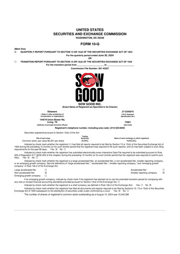 Thumbnail Sow Good 10-Q Quarterly Report FY2024 