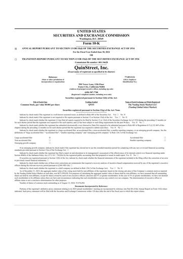 Thumbnail QuinStreet
 10-K Annual Report 2024