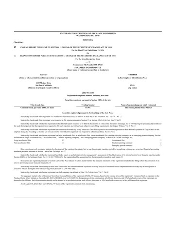 Thumbnail Synaptics 10-K Annual Report 2024