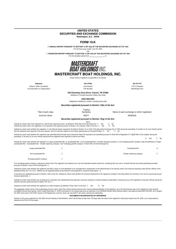 Thumbnail MasterCraft Boat 10-K Annual Report 2024