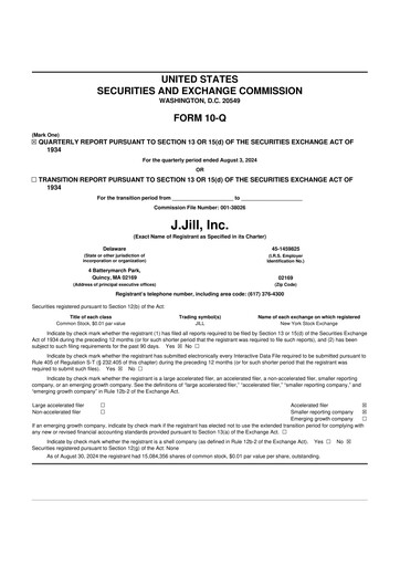 Thumbnail J.Jill
 10-Q Quarterly Report FY2024 