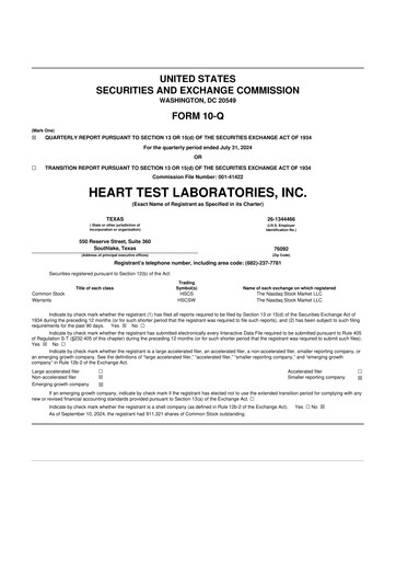 Vorschaubild HeartSciences Inc. 10-Q Quartalsbericht 2025 