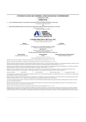 Thumbnail A-Mark Precious Metals 10-K Annual Report 2024