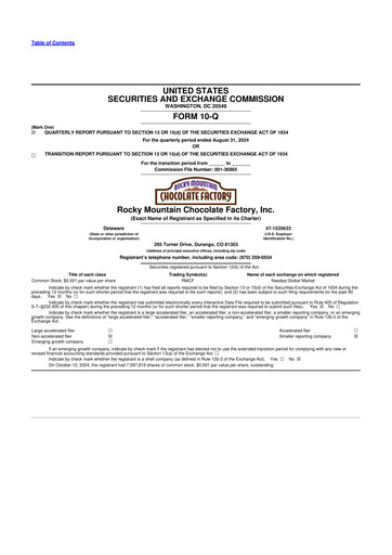 Thumbnail Rocky Mountain Chocolate Factory 10-Q Quarterly Report FY2025 