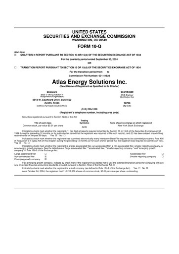 Thumbnail Atlas Energy Solutions 10-Q Quarterly Report FY2024 