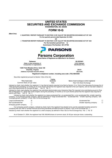 Thumbnail Parsons 10-Q Quarterly Report FY2024 