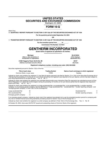 Thumbnail Gentherm 10-Q Quarterly Report FY2024 