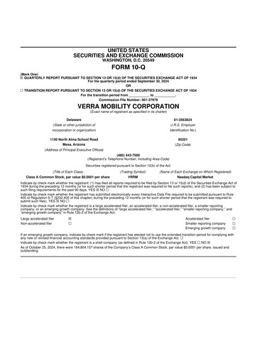 Thumbnail Verra Mobility 10-Q Quarterly Report FY2024 