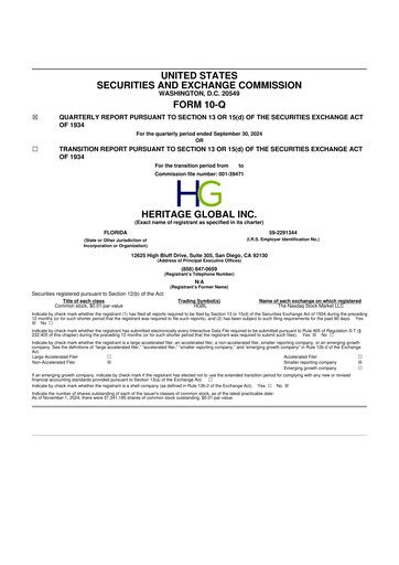 Thumbnail Heritage Global 10-Q Quarterly Report FY2024 