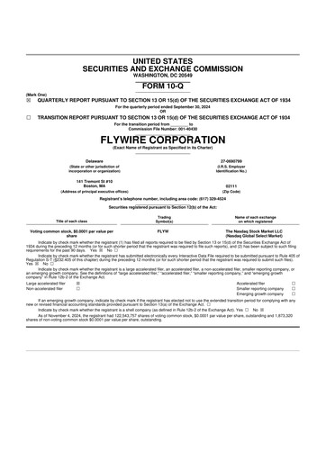 Thumbnail Flywire 10-Q Quarterly Report FY2024 
