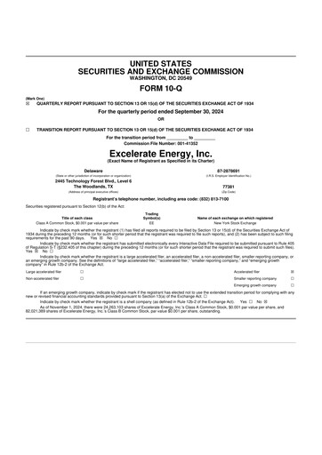 Thumbnail Excelerate Energy 10-Q Quarterly Report FY2024 