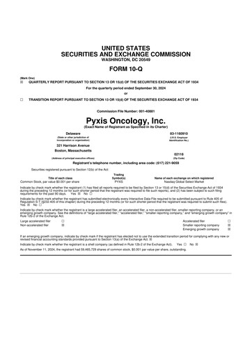 Thumbnail Pyxis Oncology 10-Q Quarterly Report FY 