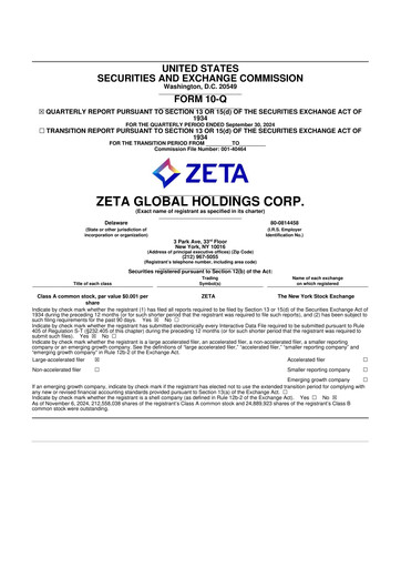 Miniature Zeta Global 10-Q Rapport trimestriel 2024 