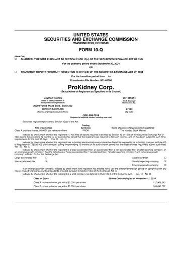 Thumbnail ProKidney 10-Q Quarterly Report FY 