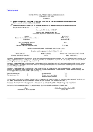 Thumbnail Perspective Therapeutics 10-Q Quarterly Report FY 