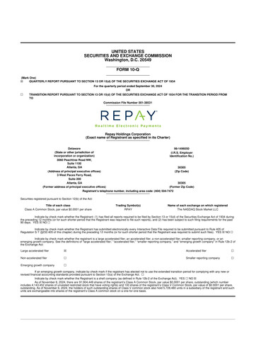 Thumbnail Repay Holdings 10-Q Quarterly Report FY2024 