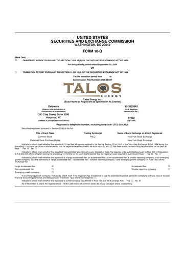 Thumbnail Talos Energy 10-Q Quarterly Report FY2024 