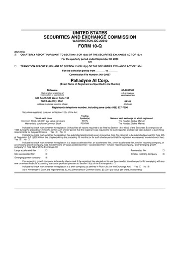 Thumbnail Palladyne AI 10-Q Quarterly Report FY2024 