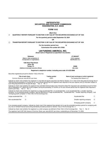 Thumbnail LM Funding America 10-Q Quarterly Report FY2024 