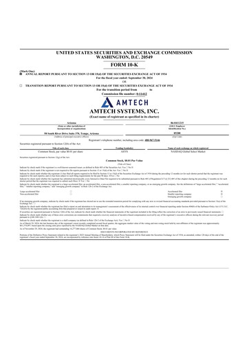 Thumbnail Amtech Systems 10-K Annual Report 2024