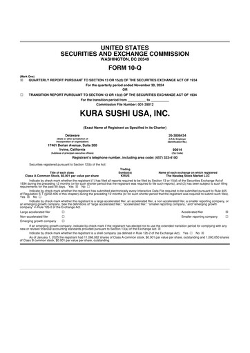 Thumbnail Kura Sushi USA 10-Q Quarterly Report FY2025 