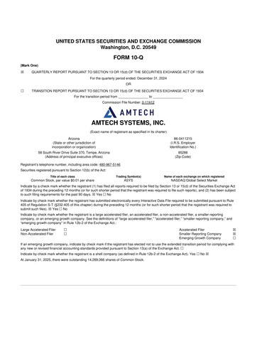 Vorschaubild Amtech Systems 10-Q Quartalsbericht 2025 