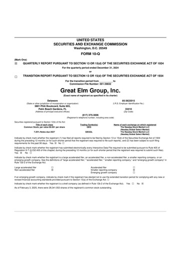 Thumbnail Great Elm Group 10-Q Quarterly Report FY2025 