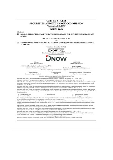 Thumbnail DNOW Inc. 10-K Annual Report 2024