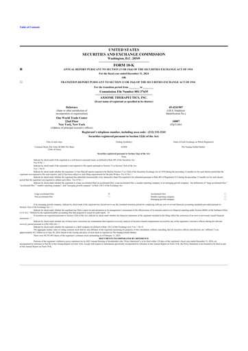 Vorschaubild Axsome Therapeutics
 10-K Jahresbericht 2024