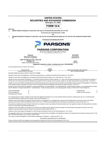 Thumbnail Parsons 10-K Annual Report 2024