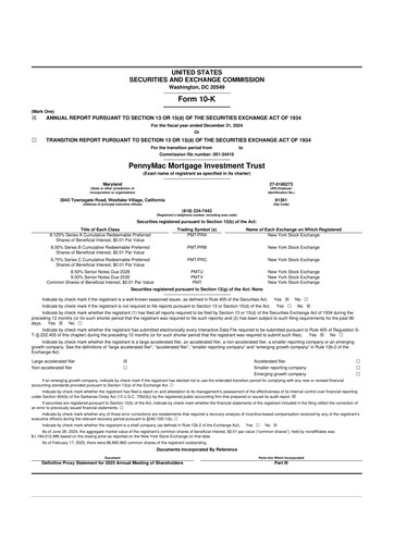 Thumbnail PennyMac Mortgage Investment Trust 10-K Annual Report 2024