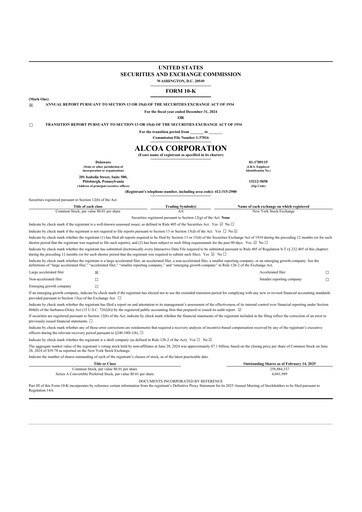 Thumbnail Alcoa 10-K Annual Report 2024