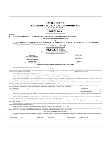 Thumbnail PepGen 10-K Annual Report 2024