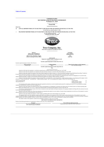 Thumbnail Trex 10-K Annual Report 2024