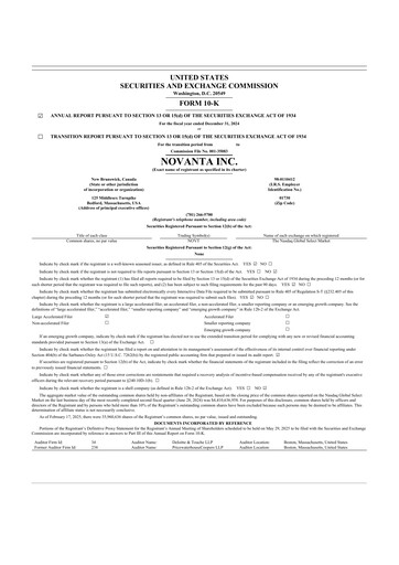 Vorschaubild Novanta 10-K Jahresbericht 2024