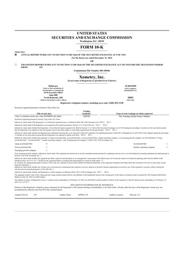 Thumbnail Xometry 10-K Annual Report 2024