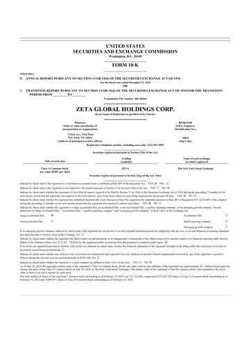 Thumbnail Zeta Global 10-K Annual Report 2024