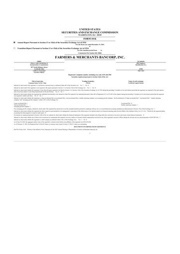 Thumbnail Farmers & Merchants Bancorp 10-K Annual Report 2024