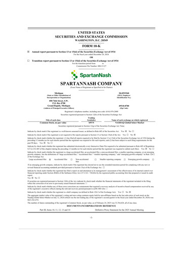 Thumbnail SpartanNash
 10-K Annual Report 2024