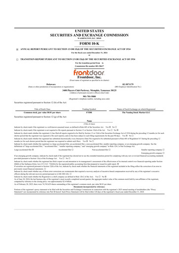 Thumbnail Frontdoor 10-K Annual Report 2024