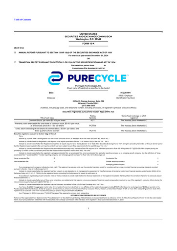 Thumbnail PureCycle Technologies 10-K Annual Report 2024