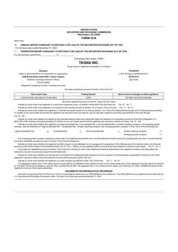 Thumbnail Tegna 10-K Annual Report 2024