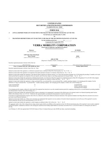 Thumbnail Verra Mobility 10-K Annual Report 2024