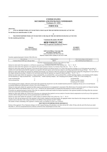 Thumbnail Red Violet 10-K Annual Report 2024